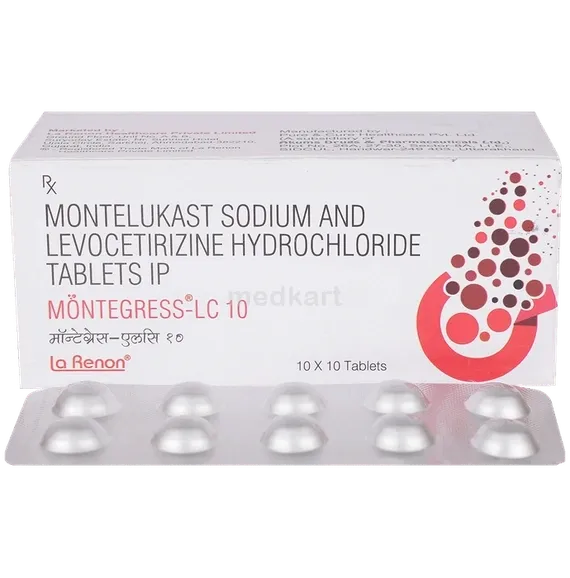 montegress lc 10mg tablet 10's